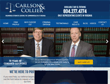 Tablet Screenshot of carlsoncollier.com